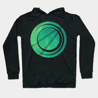 Geometric circle mint minimal Hoodie